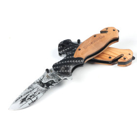Browning X50 Fast Opening Folding Knife 3d Knife with Glass Breaker Function UD407706